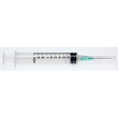 MEDSYR110217 - Medline - Hypoderm™ Hypodermic Syringes with Needle, 10mL, 21G x 1.5 400 EA/CS