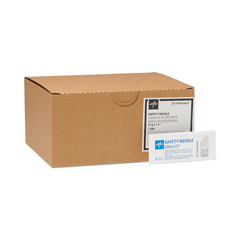 Medline Hypodermic Safety Needles, 100 Each per Box