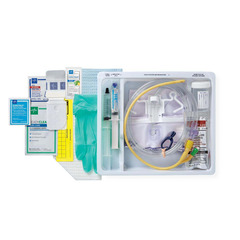 Medline One-Layer Catheter Trays, 2,000 mL Drain Bag with Metal-Free Drainage Port and Silicone-Elastomer Coated Latex Foley Catheter, 14 Fr, 10 mL