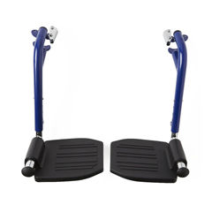 MEDWCA806965B - Medline - Blue Swing-Away Footrest for Transport Chairs, 1/PR