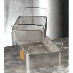 Medline Stainless Steel Wire Mesh Sterilization Tray, Full Size, 20.5