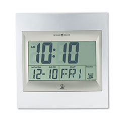 MIL625236 - Howard Miller® TechTime II Radio-Controlled LCD Wall or Table Alarm Clock