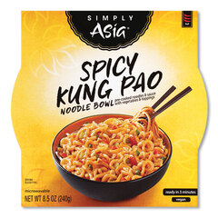 McCormick Simply Asia Spicy Kung Pao Noodle Bowl, 8.5 oz, 6/Carton