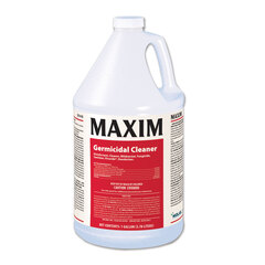 Maxim Hygiene Products Germicidal Cleaner, Lemon Scent, 1 gal Bottle, 4/Carton