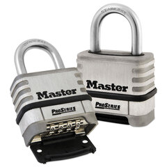 Master Lock ProSeries Stainless Steel Easy-to-Set Combination Lock, Stainless Steel, 2.18