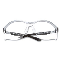 3M BX Molded-In Diopter Safety Glasses, 2.5+ Diopter Strength, Silver/Black Frame, Clear Lens