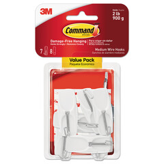 3M 17065S-AWES Command Command Wire Hooks 2 Pack: Command Removable Mini &  Picture Hooks (076308729462-1)