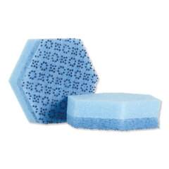 3M Low Scratch Scour Sponge 3000HEX, 4.45 x 3.85, Blue, 16/Carton