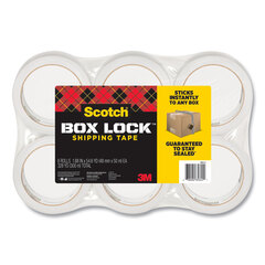3M Box Lock Shipping Packaging Tape, 3