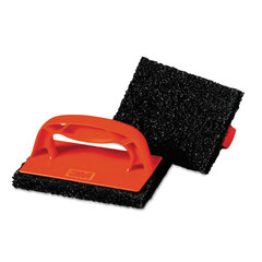 3M Scotch-Brite™ Scotchbrick™ Griddle Scrubber, 4 x 6 x 3, Red/Brown, 12/CT