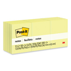 MMM653YW - Post-it® Notes Original Pads in Canary Yellow