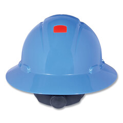 3M SecureFit H-Series Hard Hats, H-800 Hat with UV Indicator, 4-Point Pressure Diffusion Ratchet Suspension, Blue