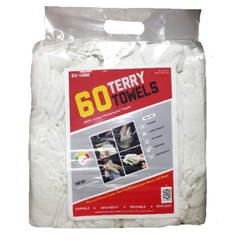 Color Terry Towel 100% Cotton Cleaning Rags - 10 lbs. Bag - Multipurpo