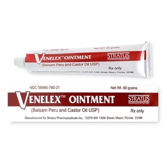 Stratus Pharmaceutical Venelex Balsam Peru / Castor Oil 87 mg - 788 mg / Gram Topical Ointment Tube 60 Gram, 1/ EA