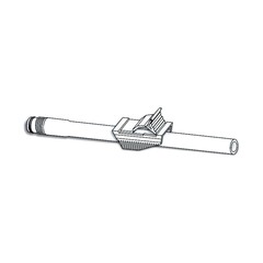 Urocare Products Tube Clamp Urocare 2 Position, 1.63 x 0.75 x 0.81 Inch, White, Polypropylene- Polyester, 1/EA