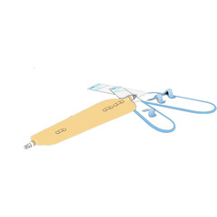 Urocare Products Urinary Leg Bag Urocare&reg; Long-Slim Anti-Reflux Valve NonSterile 769 mL Latex