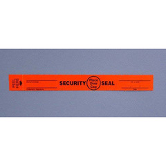 Therapak Corp Tamper Evident Seal Red 0.75 X 6.625 Inch, 100/PK