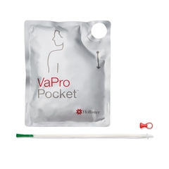 Hollister Urethral Catheter VaPro Plus Pocket Straight Tip Hydrophilic Coated Phthalates-Free PVC 10 Fr. 16