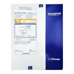 Olympus America Hemostasis Injection Needle InjectorForce Max 1/8 Inch Length 25 Gauge Regular Wall Without Safety, 5/BX