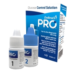 Omnis Health Control Solution Embrace&reg; Pro Blood Glucose 2 X 4 mL High/Low, 2/VL