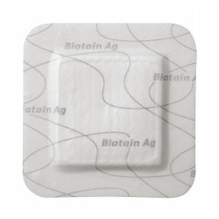 Coloplast Foam Dressing with Silver Biatain&reg; Silicone Ag 3 X 3 Inch Square Sterile