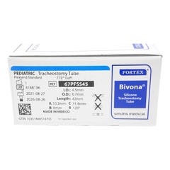 Smiths Medical Tracheostomy Tube Bivona&reg; FlexTend™ TTS™ V Neck Flange Size 4.5 Cuffed