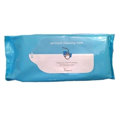 Cardinal Health Rinse-Free Personal Wipe Cardinal Health Soft Pack Aloe Unscented 42 Count, 24 EA/CS