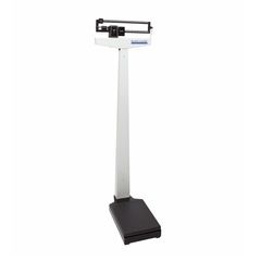 Health O Meter Floor Scale Health O Meter&reg; Balance Beam Display 490 lbs. / 210 kg Capacity Black / White Analog, 1/EA