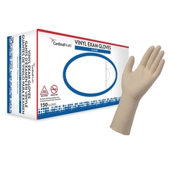 Cardinal Health Exam Glove Large NonSterile Vinyl Standard Cuff Length Smooth Clear Not Chemo Approved, 150/BX