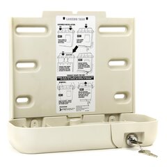 McKesson Prevent&reg; Sharps Collector Bracket Locking Wall Cabinet Plastic
