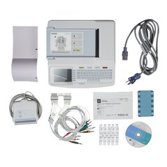 McKesson Resting ECG Machine LUMEON™ and Burdick Universal AC: 100 - 240 VAC, 50/60 Hz; Internal Rechargeable Battery Backlit 320 X 240 Color LCD