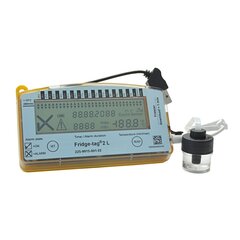 Theochem Freezer Vaccine Data Logger with Alarm Fridge-tag&reg; 2L Fahrenheit / Celsius -22&deg; to +131&deg;F (-30&deg; to +55&deg;C) Glycol Bottle Probe Battery Operated