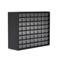 MON1015731EA - Akro Mills - Storage Cabinet Wall Mount Plastic 64 Drawers, 1/EA