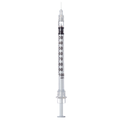 MON496290CS - Sol-Millennium Medical - Sol-Care™ Insulin Syringe with Needle, 100 EA/BX, 10BX/CS