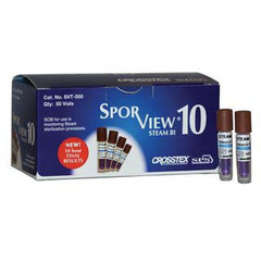 SPS Medical Supply SporView 10 Sterilization Biological Indicator Vial Steam, 50/BX