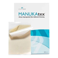 Manukamed Honey Impregnated Wound Dressing MANUKAtex&reg; Rectangle 4 X 5 Inch Sterile