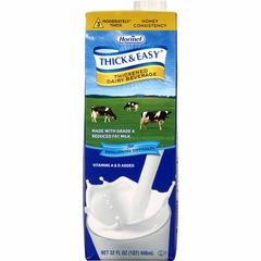 Hormel Health Labs Thickened Beverage Thick & Easy&reg; Dairy 32 oz. Carton Milk Flavor Ready to Use Honey Consistency, 1/EA