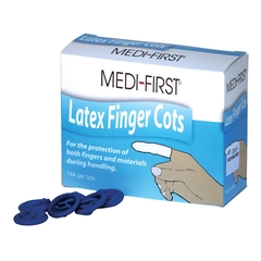 Medique Products Finger Cot Medi-First&reg; Medium 2-1/2 Inch Length Powder Free Latex NonSterile, 144/BX