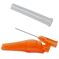 MON1019746CS - Cardinal Health - Hypodermic Needle Monoject Hinged Safety Needle 18 Gauge 1 Inch Length, 100/BX, 8BX/CS