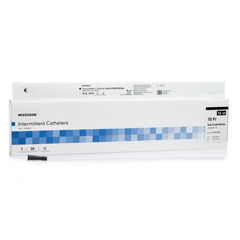 McKesson Urethral Catheter McKesson Straight Tip PVC 10 Fr. 16 Inch, 30 EA/BX