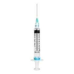 Sol-Millennium Medical Syringe with Hypodermic Needle Sol-Care 10 mL 21 Gauge 1-1/2 Inch Detachable Needle Retractable Needle, 1200/CS