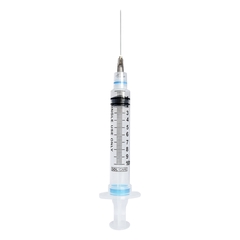 Sol-Millennium Medical Syringe with Hypodermic Needle Sol-Care 10 mL 22 Gauge 1-1/2 Inch Detachable Needle Retractable Needle, 100/BX, 12BX/CS