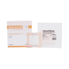 Dukal Silicone Foam Dressing Advazorb Border&reg; 4 x 4
