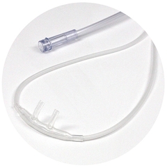 Sunset Healthcare Nasal Cannula Low Flow Adult Curved Prong / NonFlared Tip