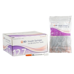 BD Insulin Syringe with Needle Ultra-Fine 0.3 mL 30 Gauge 1/2