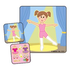 Medibadge Make-A-Sticker™ 90 per Unit Ballerina Make - A - Sticker , Assorted Sticker 2-1/2 Inch, 1/RL