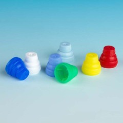 Globe Scientific Globe&reg; Scientific Tube Closure Polyethylene Plug Cap Yellow For Most 10 mm, 12 mm, 13 mm and 16 mm Tubes, 1000/BG