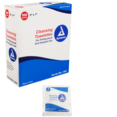 MON809891BX - Dynarex - Personal Wipe Individual Packet Alcohol 100 per Pack