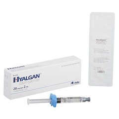 Fidia Pharma USA Hyalgan&reg; Sodium Hyaluronate 20 mg / mL Injection 2 mL