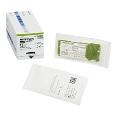 McKesson Nonabsorbable Suture with Needle McKesson Nylon P-13 3/8 Circle Precision Reverse Cutting Needle Size 5 - 0 Monofilament